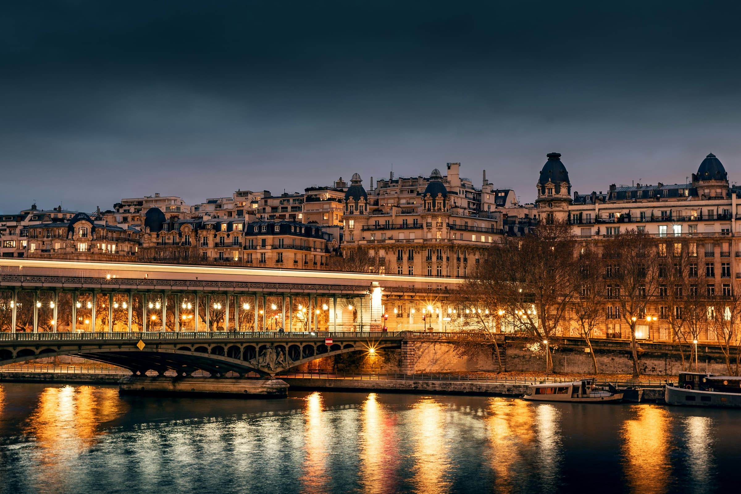 Luxury travel evening banner